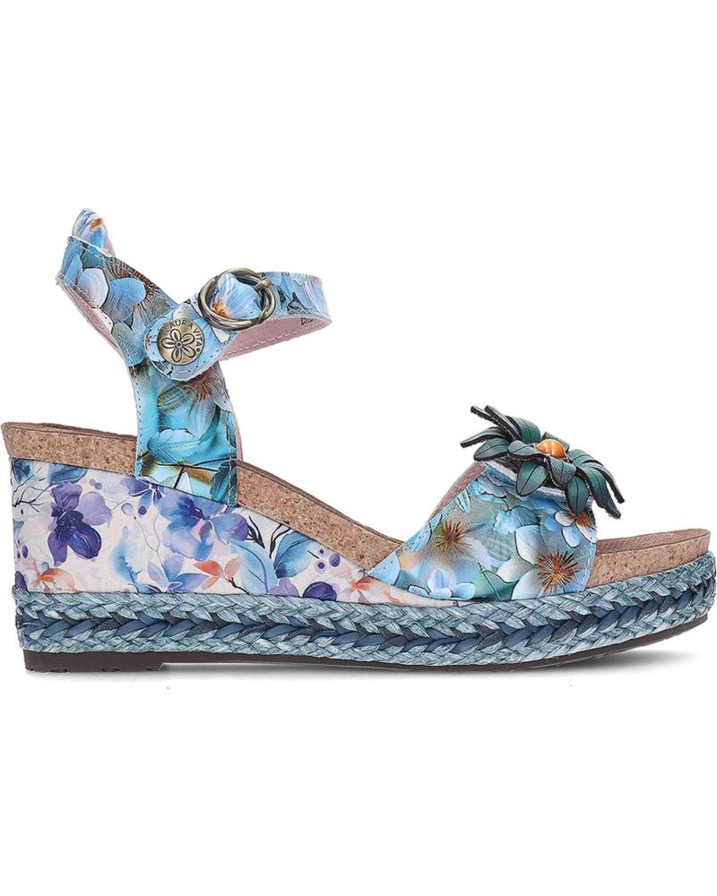 LAURA VITA SANDALIAS PARA MUJER FACYO 75 FLORES BLEU