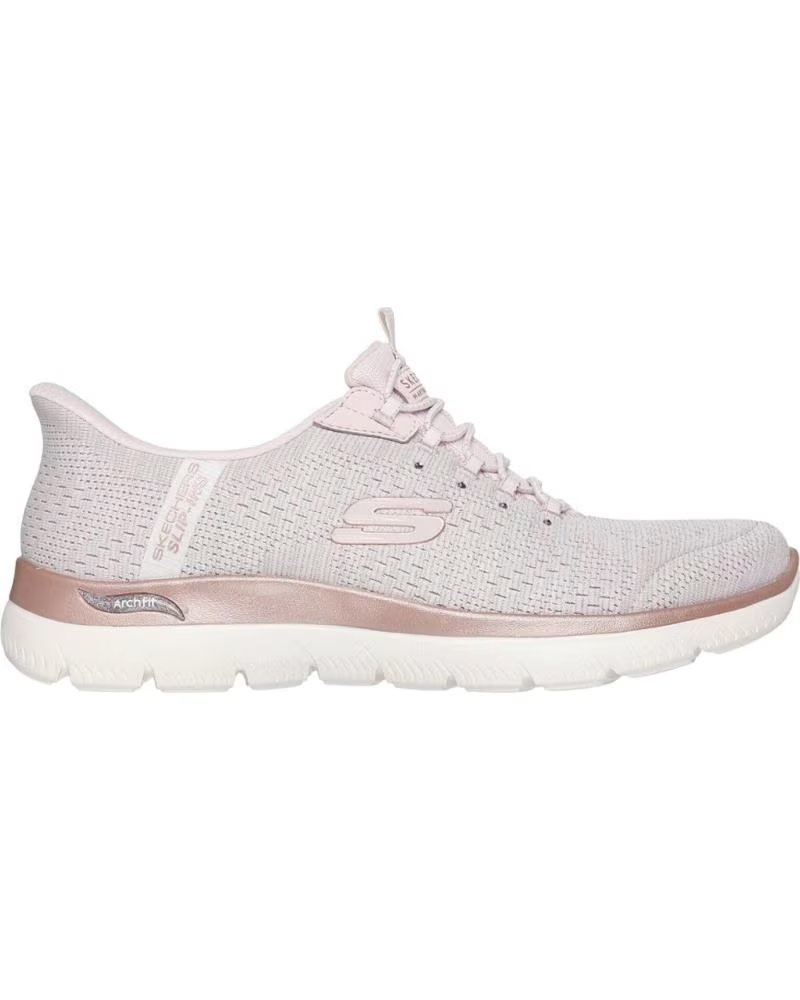SKECHERS SLIP-INS SUMMITS ARCH FIT SOFT SHIMMER ROSA