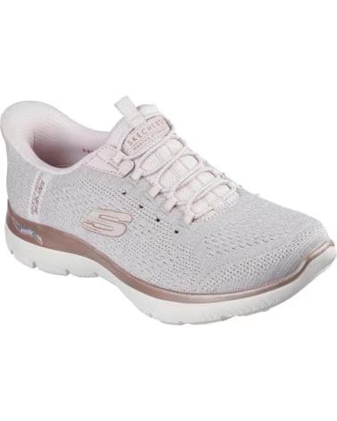 SKECHERS SLIP-INS SUMMITS ARCH FIT SOFT SHIMMER ROSA