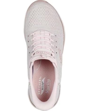 SKECHERS SLIP-INS SUMMITS ARCH FIT SOFT SHIMMER ROSA