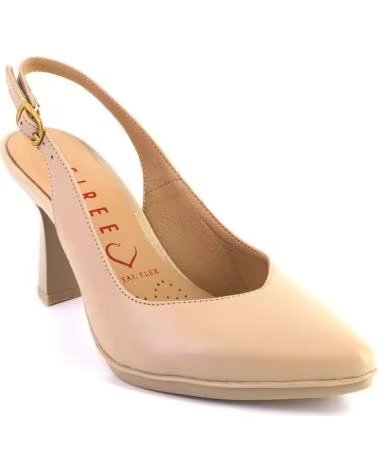 DESIREÉ ZAPATO DESTALONADO SAGA14 EN PIEL CREMA