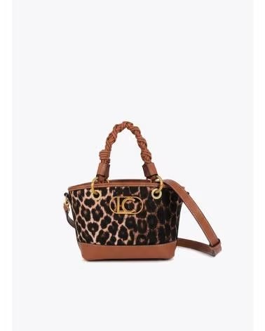 LOLA CASADEMUNT MINI CAPAZO EN COLOR LEOPARDO PARA MUJER MARRON