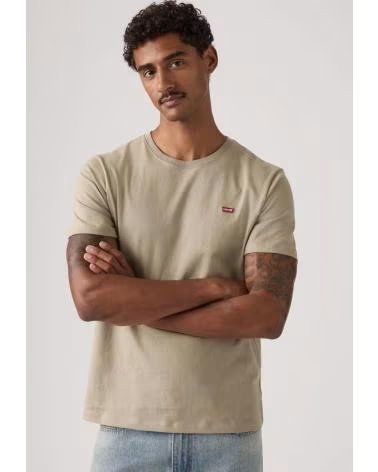 LEVIS LEVI´S BASIC ROUND NECK T-SHIRT IN LIGHT BEIGE BEIG CLARO