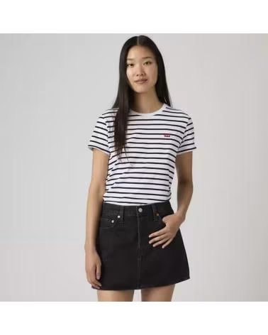 LEVIS CAMISETA DE MANGA CORTA 391850400 EN AZUL PARA MUJER EMILY STRIPE BRIG