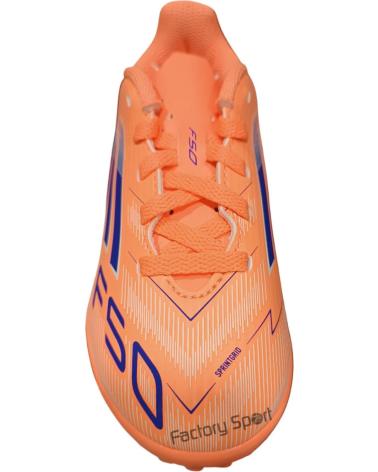 ADIDAS BOTAS DE FÚTBOL ADIDAS F50 CLUB TF PARA NIÑOS NARANJA-AZUL