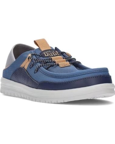 HEY DUDE SNEAKERS BRADLEY BLIPPER IN NYLON BLUE