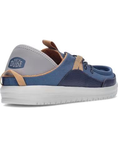 HEY DUDE SNEAKERS BRADLEY BLIPPER IN NYLON BLUE