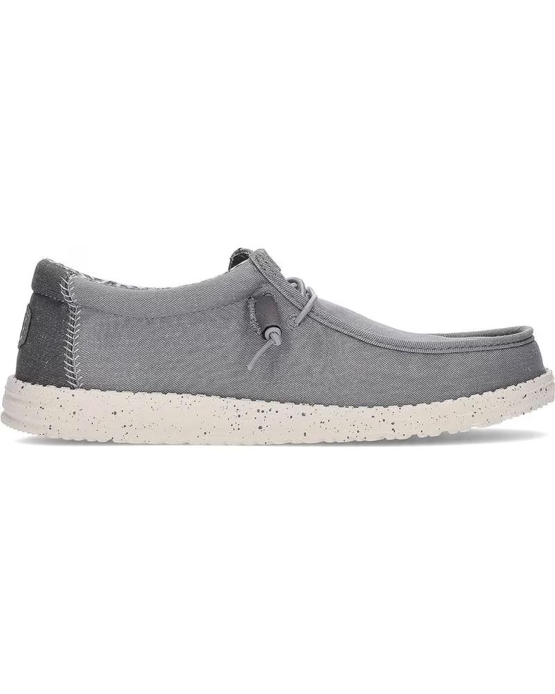 HEY DUDE STRETCH CANVAS MOCCASINS HD4070 GREY
