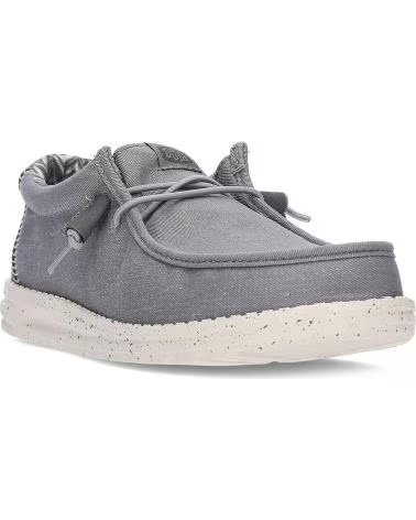 HEY DUDE STRETCH CANVAS MOCCASINS HD4070 GREY