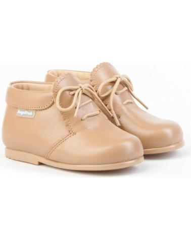 Botins de Menina ANGELITOS BOTITA GALES PIEL 422 CAMEL