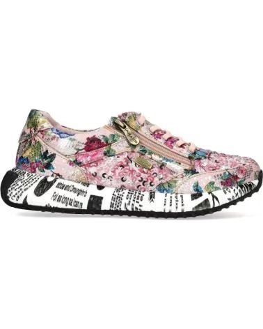 LAURA VITA BURTON 11 URBAN-SNEAKER MIT BLUMENMUSTER ROSA