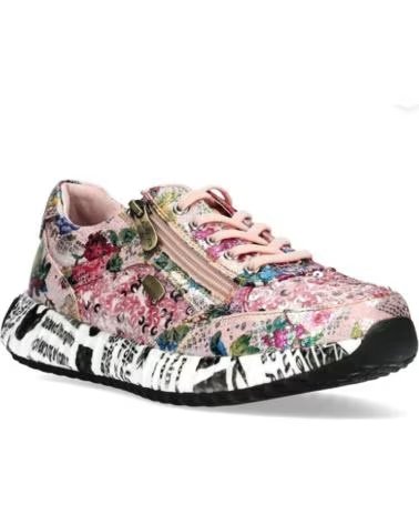 LAURA VITA BURTON 11 URBAN-SNEAKER MIT BLUMENMUSTER ROSA
