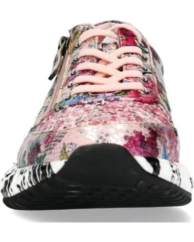 LAURA VITA BURTON 11 URBAN-SNEAKER MIT BLUMENMUSTER ROSA