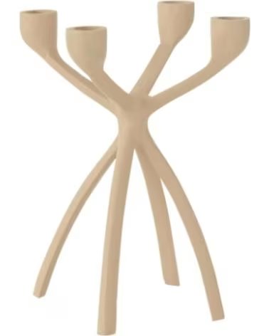J-LINE CANDELABRO J-LINE DISEÑO ORGÁNICO BEIGE