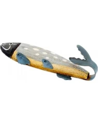 BATELA DEKORATIVE WANDGARDEROBE IN FISCHFORM NAUTISCHER STIL MULTICOLOR