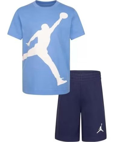JORDAN CONJUNTO JUMPMAN T-SHIRT E CALÇÕES AZUL