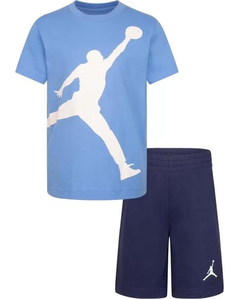 JORDAN CONJUNTO JUMPMAN T-SHIRT E CALÇÕES AZUL