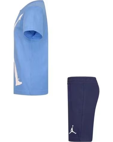 JORDAN CONJUNTO JUMPMAN T-SHIRT E CALÇÕES AZUL