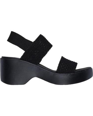 SKECHERS SANDALIAS DE TACON MUJER CALI DAY - NEGRO