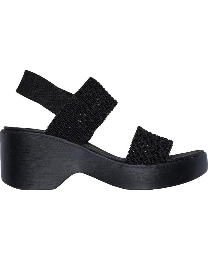 SKECHERS SANDALIAS DE TACON MUJER CALI DAY - NEGRO