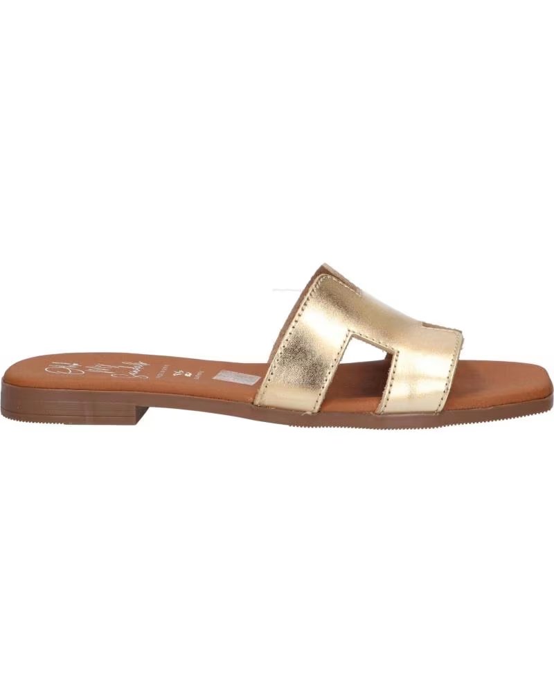 OH MY SANDALS SANDÁLIAS RASAS OH MY SANDALS 5810-V150 EM DOURADO GOLD