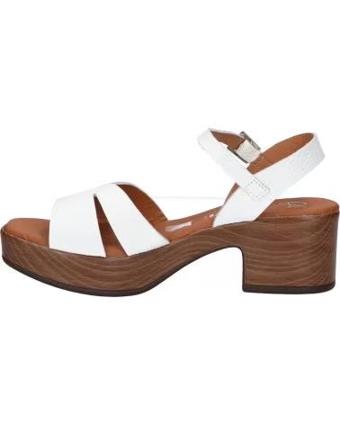 OH MY SANDALS SANDALES À TALON BLOC AVEC PLATEFORME ET BRIDES CROISÉES DOYA BLANCO