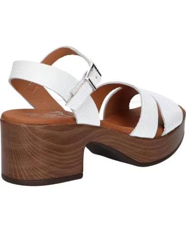 OH MY SANDALS SANDALES À TALON BLOC AVEC PLATEFORME ET BRIDES CROISÉES DOYA BLANCO