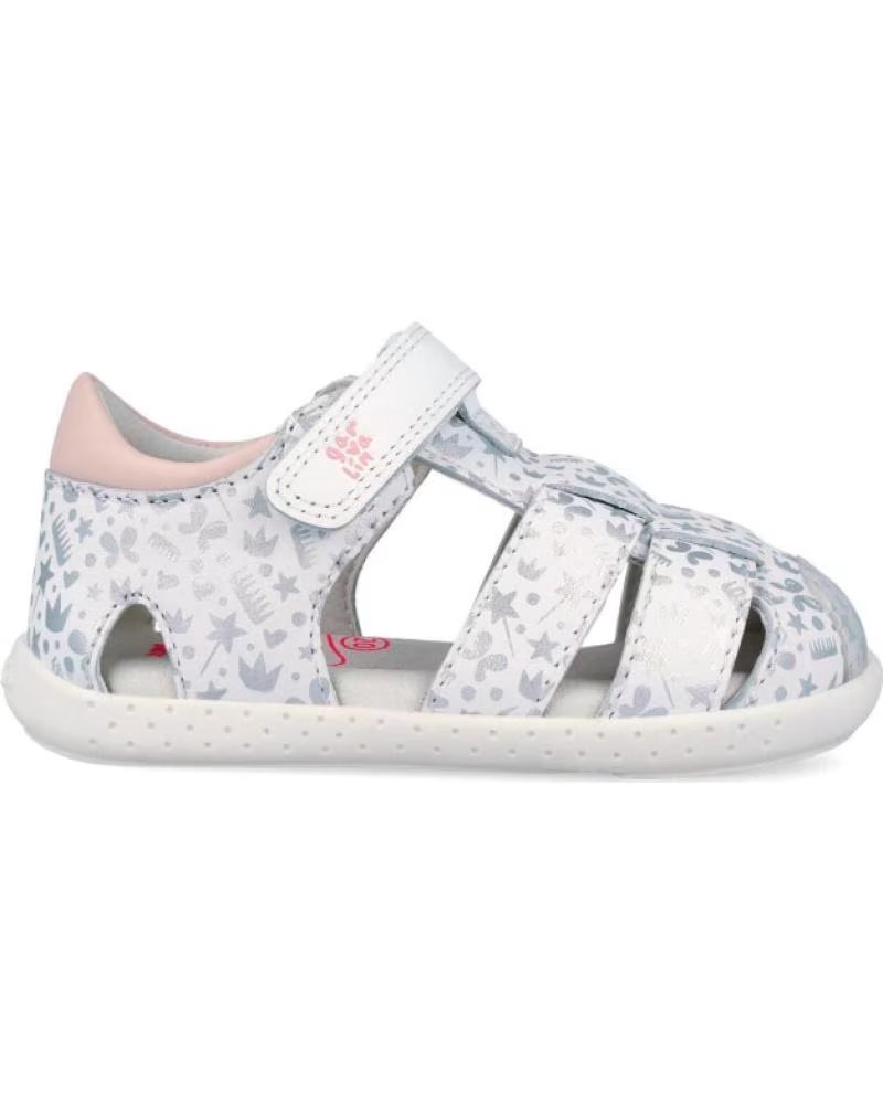 GARVALIN SANDALIAS RESPETUOSAS DE NINA 262326 ESTAMPADA BLANCOPLATAA313