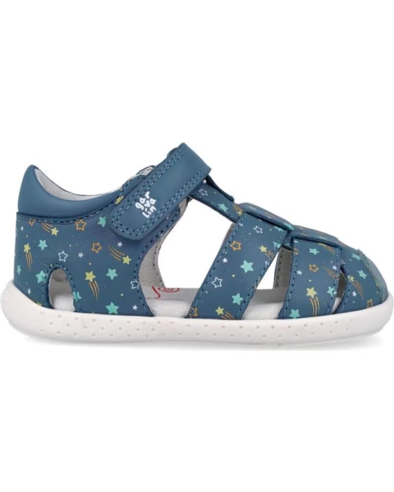 GARVALIN SANDÁLIAS INFANTIS GARVALIN 26232 COM ESTAMPA DE ESTRELAS AZUL