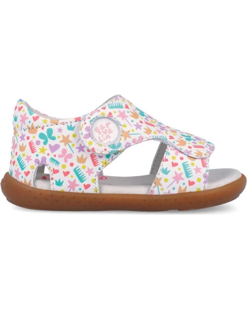 GARVALIN SANDALIAS RESPETUOSAS DE NINA 262329 ESTAMPADA BLANCOA050