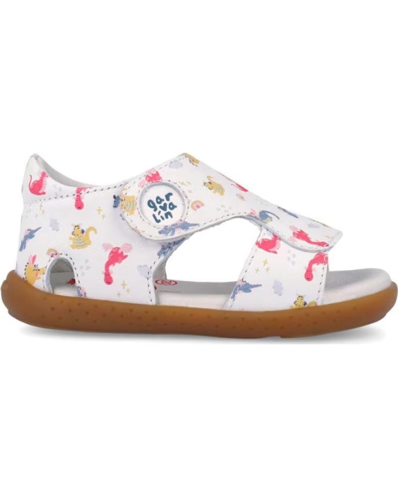 GARVALIN SANDALIAS RESPETUOSAS DE NINA 262331 ESTAMPADA BLANCOA050