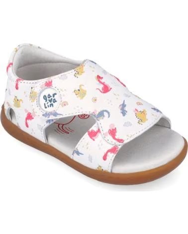 GARVALIN SANDALIAS RESPETUOSAS DE NINA 262331 ESTAMPADA BLANCOA050