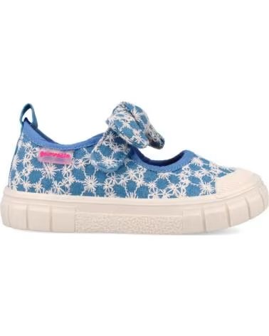 GARVALIN ZAPATILLAS DE LONA ESTAMPADAS CON LAZO Y CIERRE ADHERENTE AZUL