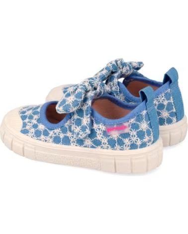 GARVALIN ZAPATILLAS DE LONA ESTAMPADAS CON LAZO Y CIERRE ADHERENTE AZUL