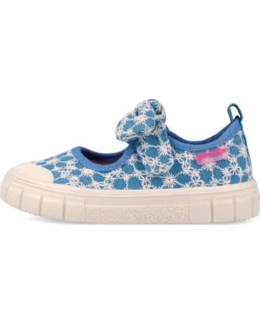 GARVALIN ZAPATILLAS DE LONA ESTAMPADAS CON LAZO Y CIERRE ADHERENTE AZUL