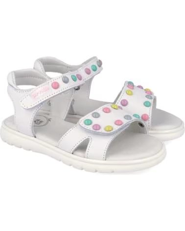 GARVALIN SANDALIAS PARA NINA 262424 TACHUELAS BLANCOA050