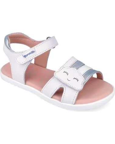 GARVALIN SANDALIAS NINA MODELO 262431G COLOR BLANCO BLNPLTA