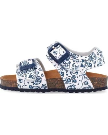 GARVALIN SANDALIAS PARA CHICO 262462 BIOS ESTAMPADO BLANCOB050
