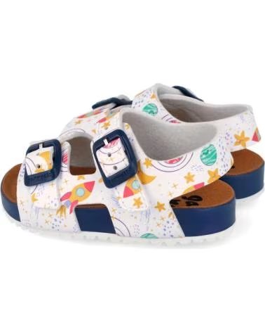 GARVALIN SANDALIAS PARA CHICO 262463 BIOS ESTAMPADO BLANCOB050