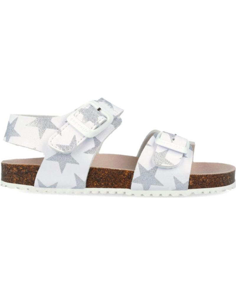 GARVALIN SANDALIAS PARA CHICA 262467 BIOS ESTRELLAS BLANCOPLATAB313