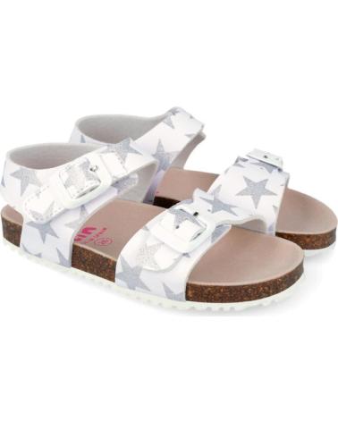 GARVALIN SANDALIAS PARA CHICA 262467 BIOS ESTRELLAS BLANCOPLATAB313