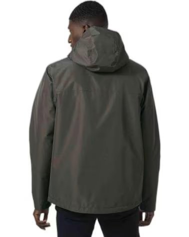 HELLY HANSEN JAQUETA TÉCNICA IMPERMEÁVEL COM CAPUZ VERDE