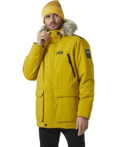 HELLY HANSEN HELLY HANSEN TECHNICAL PARKA WITH HOOD AND FAUX FUR AMARILLO