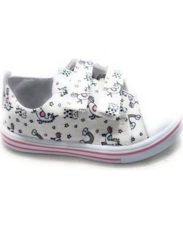 BASKETS EN TOILE BUBBLE BOBBLE AVEC BANDES ADHÉSIVES BLANCO