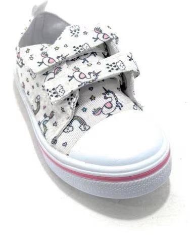 BASKETS EN TOILE BUBBLE BOBBLE AVEC BANDES ADHÉSIVES BLANCO