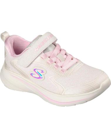 SKECHERS WAVE 92 NATURAL-ROSA BRILLANTINA PARA NINA - 29 NAT NATUR-RO