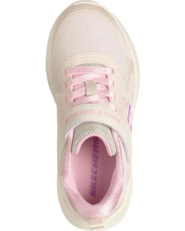 SKECHERS WAVE 92 NATURAL-ROSA BRILLANTINA PARA NINA - 29 NAT NATUR-RO
