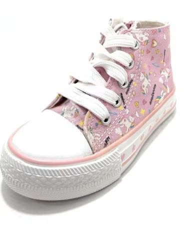 Botins de Homem BUBBLE BOBBLE BUBBLE BOBBLE BOTINS DE LONA COM ATACADORES E FECHO ESTAMPADO ROSA ROSA