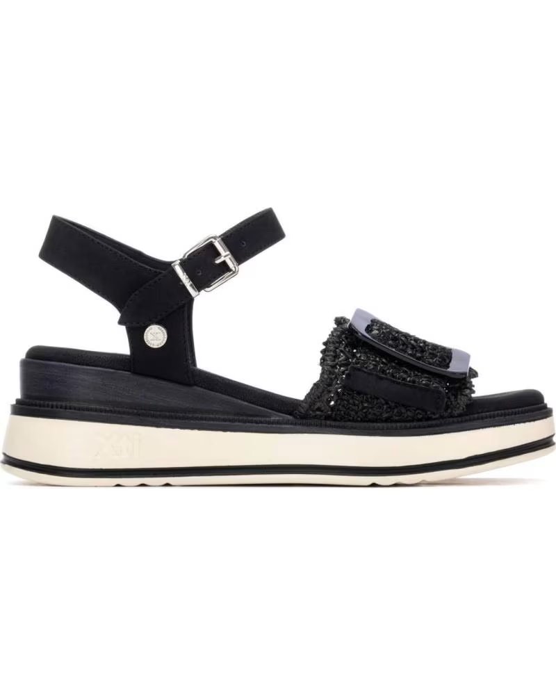 XTI SANDÁLIA DESPORTIVA COM FECHO DE FIVELA E PLATAFORMA XTI NEGRO