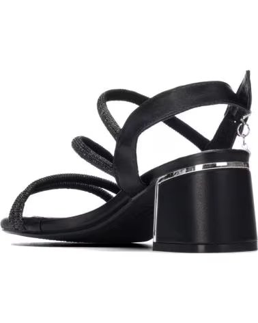 XTI SANDALIAS DE TACON 145260BLK EN PARA MUJER NEGRO